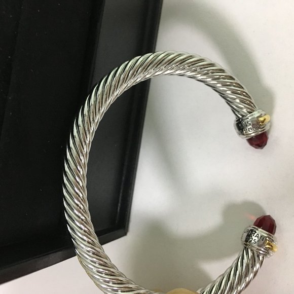 Jewelry - Red Crystal Sterling Silver Bracelet